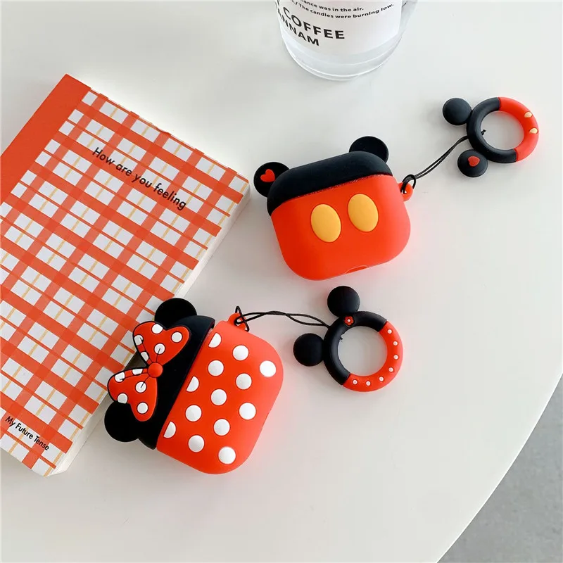 Disney Marvel Earphone Case For Airpods 1 2 3 Pro Cartoon Minnie Mickey Silicone Wireless Bluetooth Earbuds Protective Cover