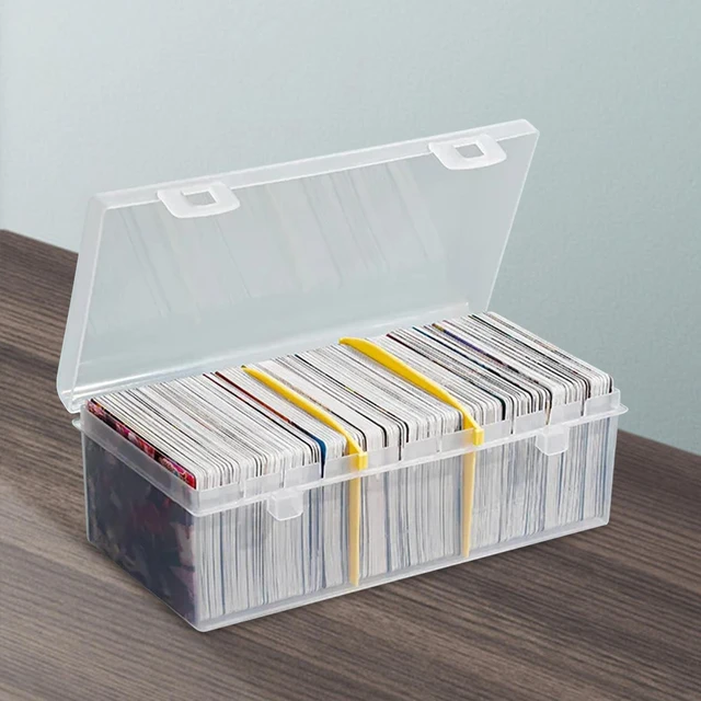 Baseball Card Storage Box Transparent Classification Box Postcards