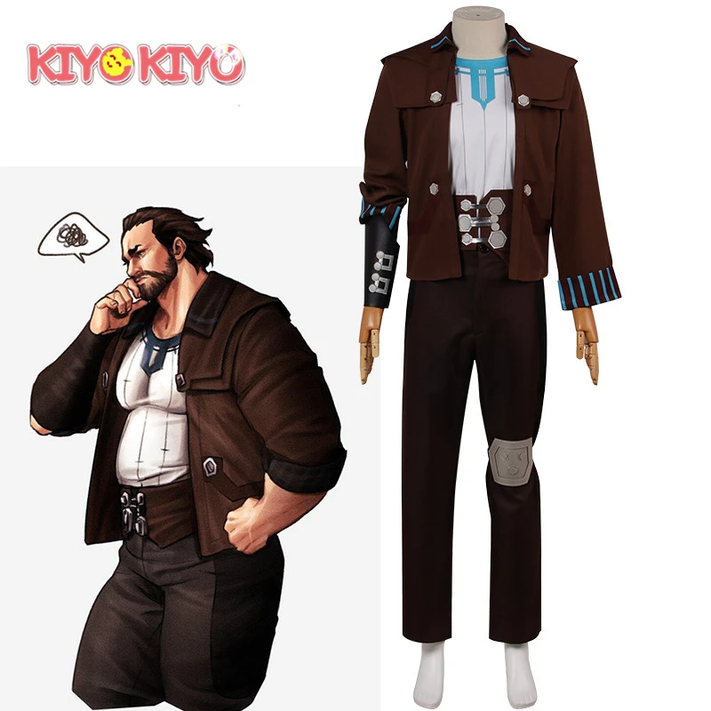 KIYO-KIYO Can Costum Made LOL Arcane Vander Cosplay Jinx And Vi's Adoptive Father Uniform Outfits Costume Hallowe |