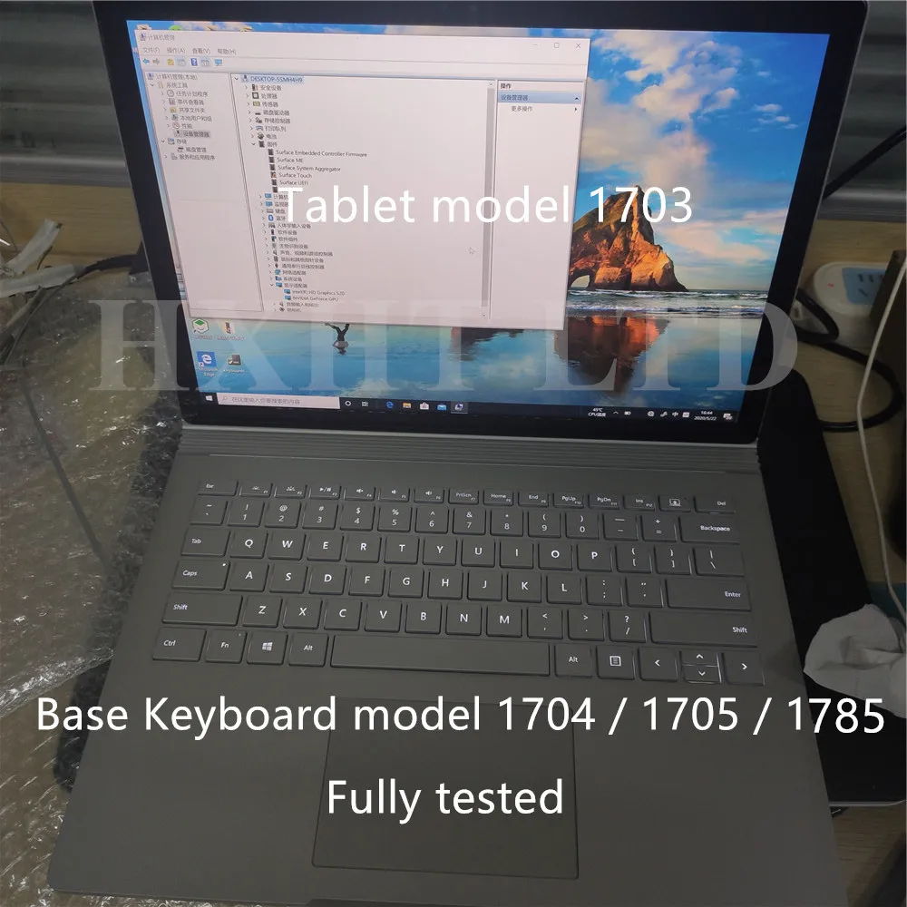 Keyboard Batteria di ricambio per Microsoft Surface Book 1 13.5 pollici Tastiera Batteria 