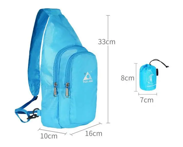 Portable Foldable Chest Bag Outdoor Sports Cycling Foldable Chest Bag Casual Shoulder Sling
