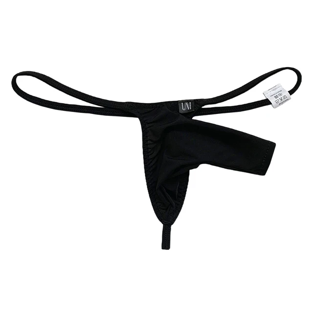 New Open Elephant Trunk Thongs Men's G-String Tanga Briefs Sexy Underwear  Male Small Panties Ice Silk Erotic Underpants - AliExpress