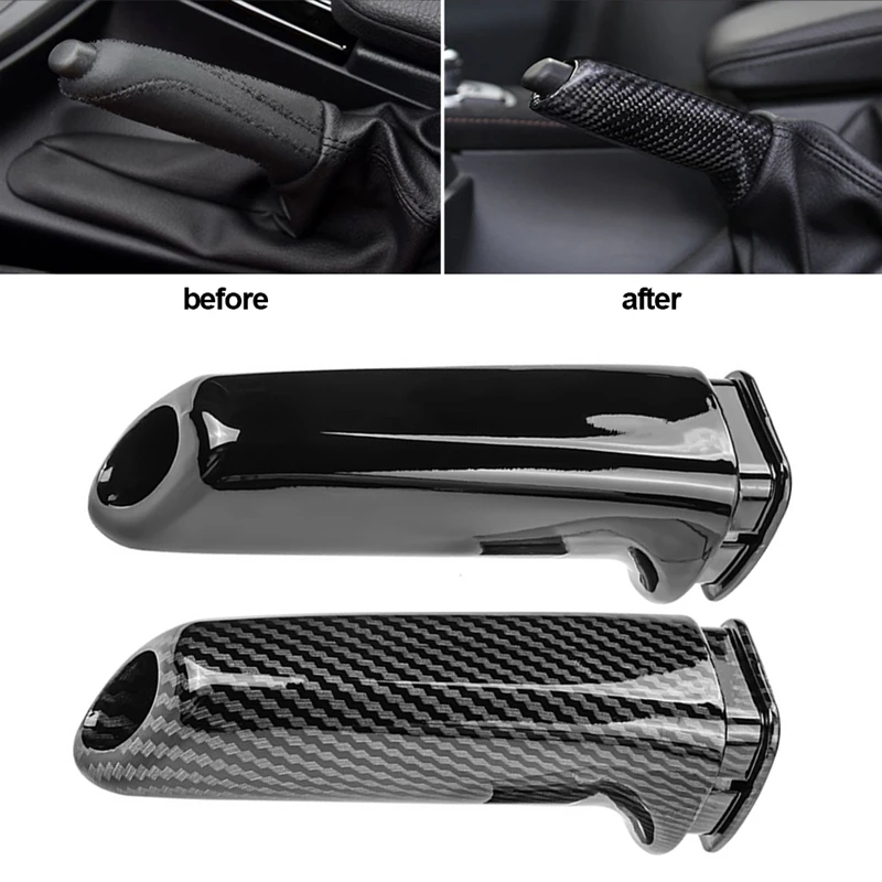 Bmw E46 E90 E92 E60 E39 F30 F34 F10 F20 Brake Handle Cover Carbon Fiber Look ABS Handbrake Grips Car Interior Accessories