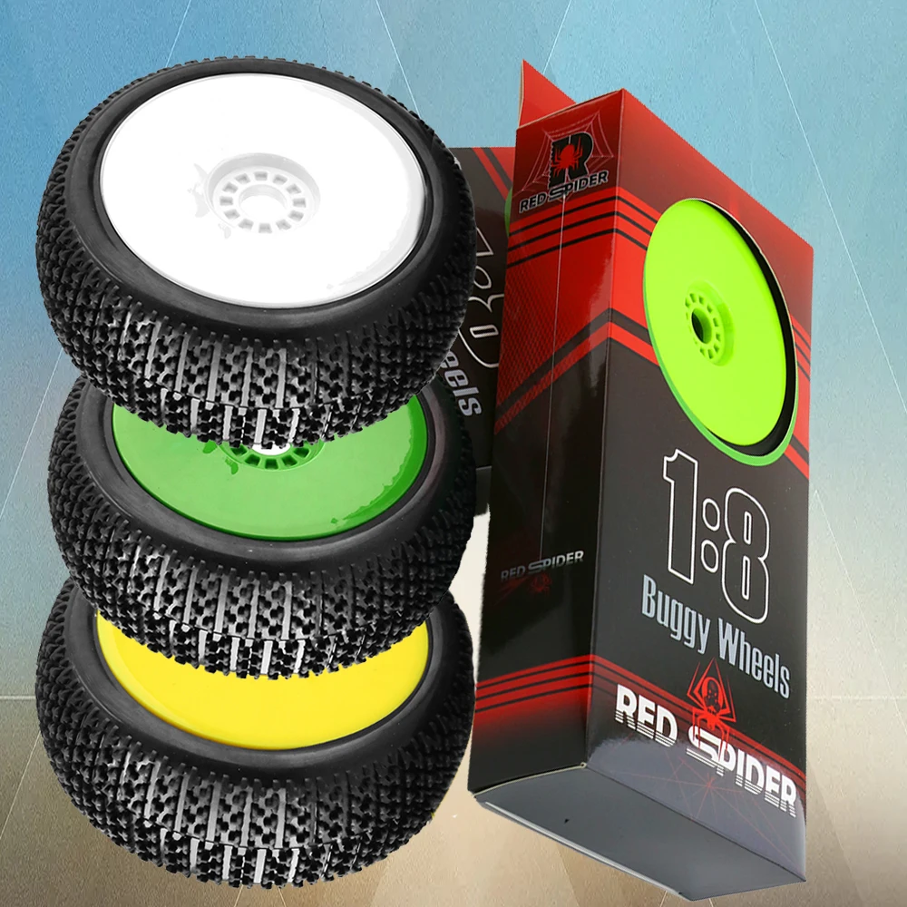 4Pcs 17Mm Mozzi Esagonali 116Mm * 45Mmoff Road Buggy Pneumatici Ruota Per 1/8 Rc Racing Car 4Wd Nitro Hpi Hsp Camper Kyosho Zd Hongnuo