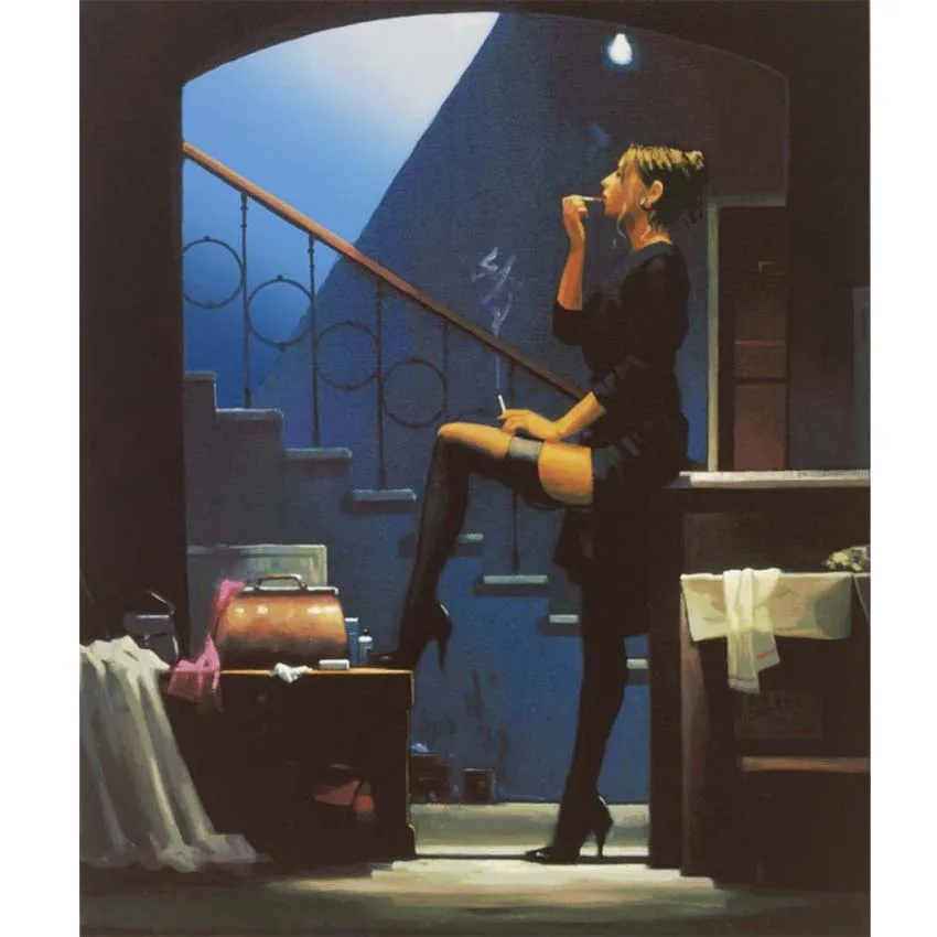 

Ручная роспись, высокое качество, воспроизведение танцовщицы за деньги Джека ветриано, украшение для спальни, картина, современное настенное искусство