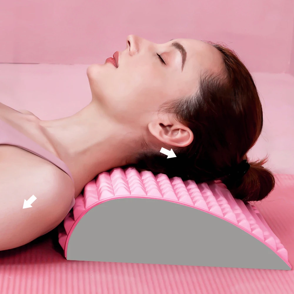 Back Stretcher Lower Back Pain Relief Device Back Cracker Back Massager Lumbar Support Spine Board for Herniated Disc Sciatica