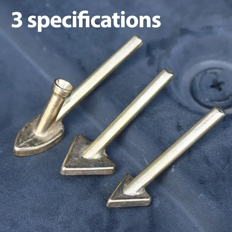 Soldering Iron Tips Set Copper Car Repair Triangular Smoothing Head Welding Tips Iron Plastic Welder-Replacement Tips Tools