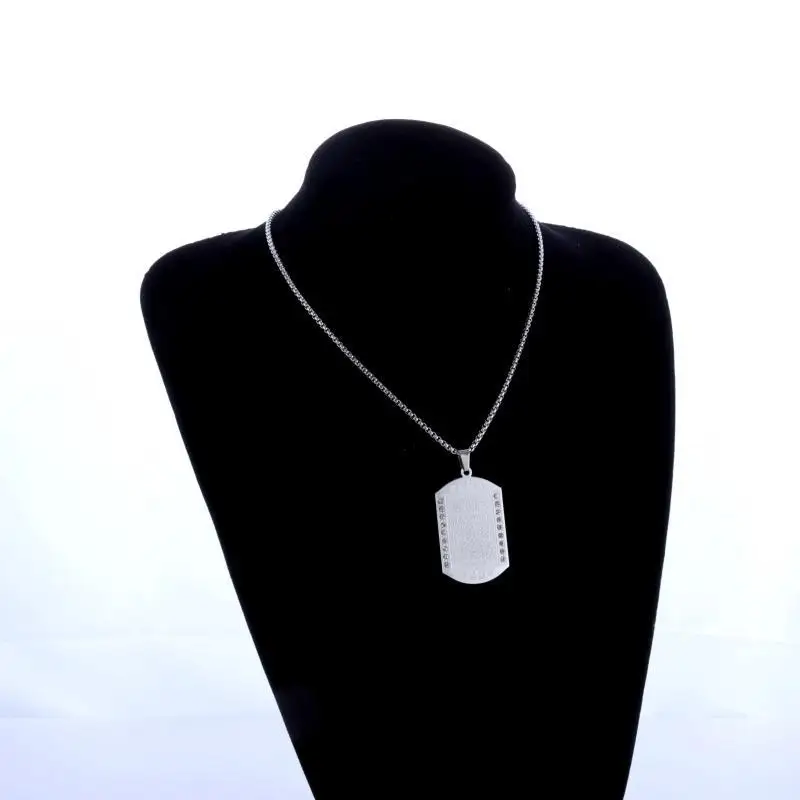 Dreamtimes Collana Islamica Allah Acciaio Inox - Ciondolo Ayatul Kursi Con Ali Cave Per Uomo E Donna - 2