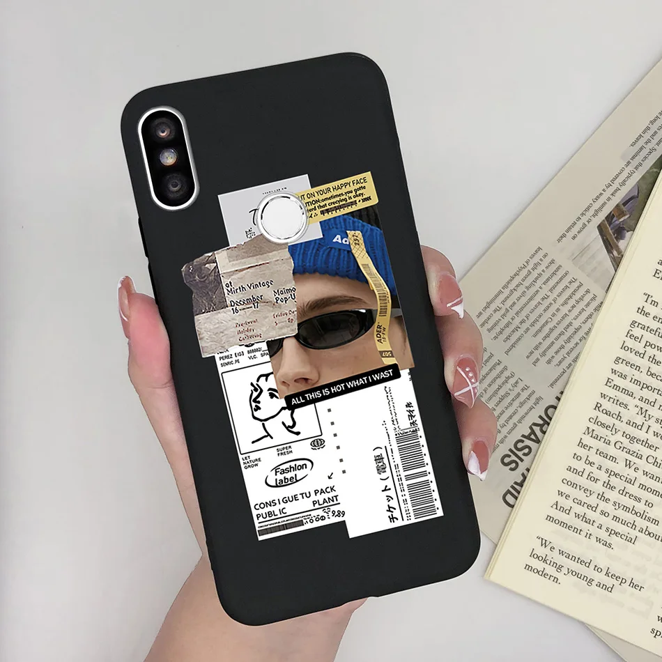 Soft Matte Cute Pattern Silicone TPU Phone Case
