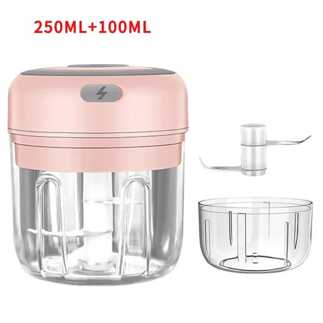100ml/250ML Manual Meat Mincer Garlic Chopper Rotate Garlic Press Crusher Vegetable Onion Cutter Kitchen Cooking Accessories 8
