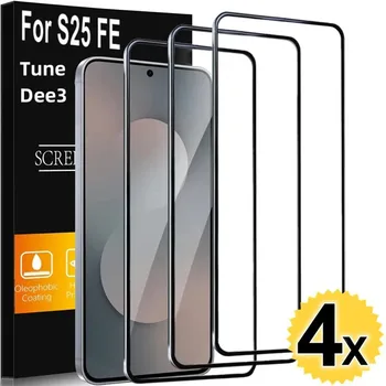 1-4Pcs Tempered Glass For Samsung Galaxy S25 FE S24 S23 S26 S25 Ultra Screen Protector For A16 A56 5g A55 A17 A07 A36 A26 A53 1