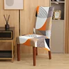 High Back & Universal Elasticity Chair Cover Spandex M XL Size Chair Covers Dining Room Kitchen Office Home Anti-dirty Removable 6
