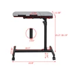 Portable Computer Desk Laptop Height Adjustable Table Mobile Sitting Workstation Lockable Wheels Suitable For Work Learning 5