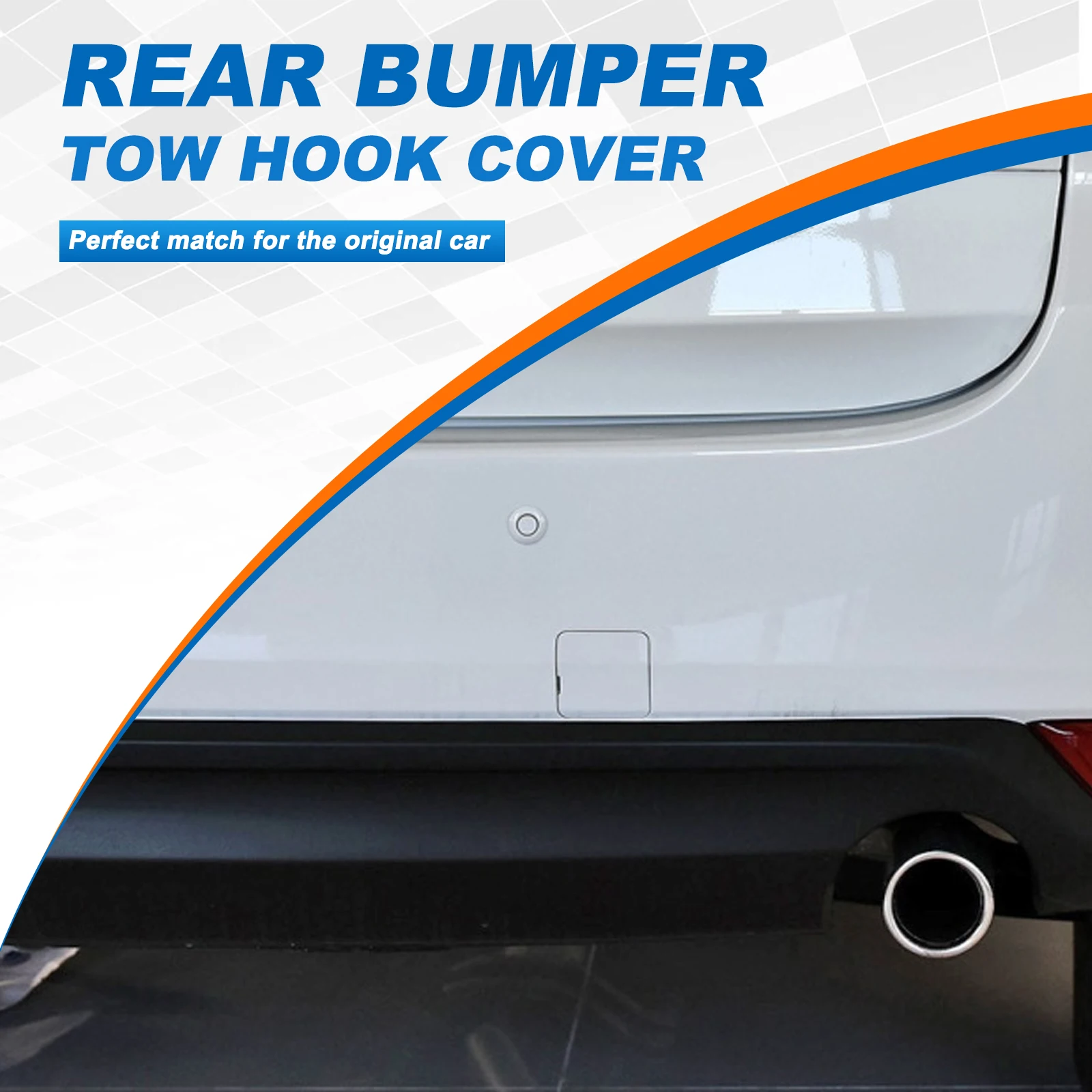 Rear Bumper Tow Hook Cover Cap Towing Eye For Mazda CX-5 Accessories KB8A50EK1BB KB8A-50EK1