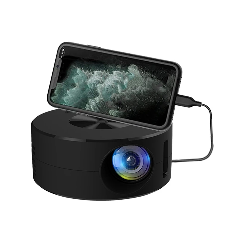 

YT200 LED Mobile Phone Projector Mini Projector Portable Home Theater Media Player HD Projector