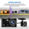 Car Tachograph HD Front and Rear Dual Recording 4 Inch Touch Screen Photography 1080P Driving Monitors Reversing Image 3