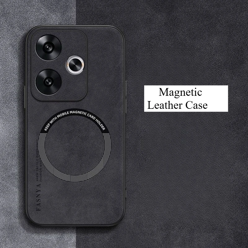 Luxury Leather Magnetic Phone Case - Shockproof Bumper