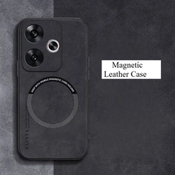 Luxury Leather Magnetic Phone Case - Shockproof Bumper for Honor X5c (Black)