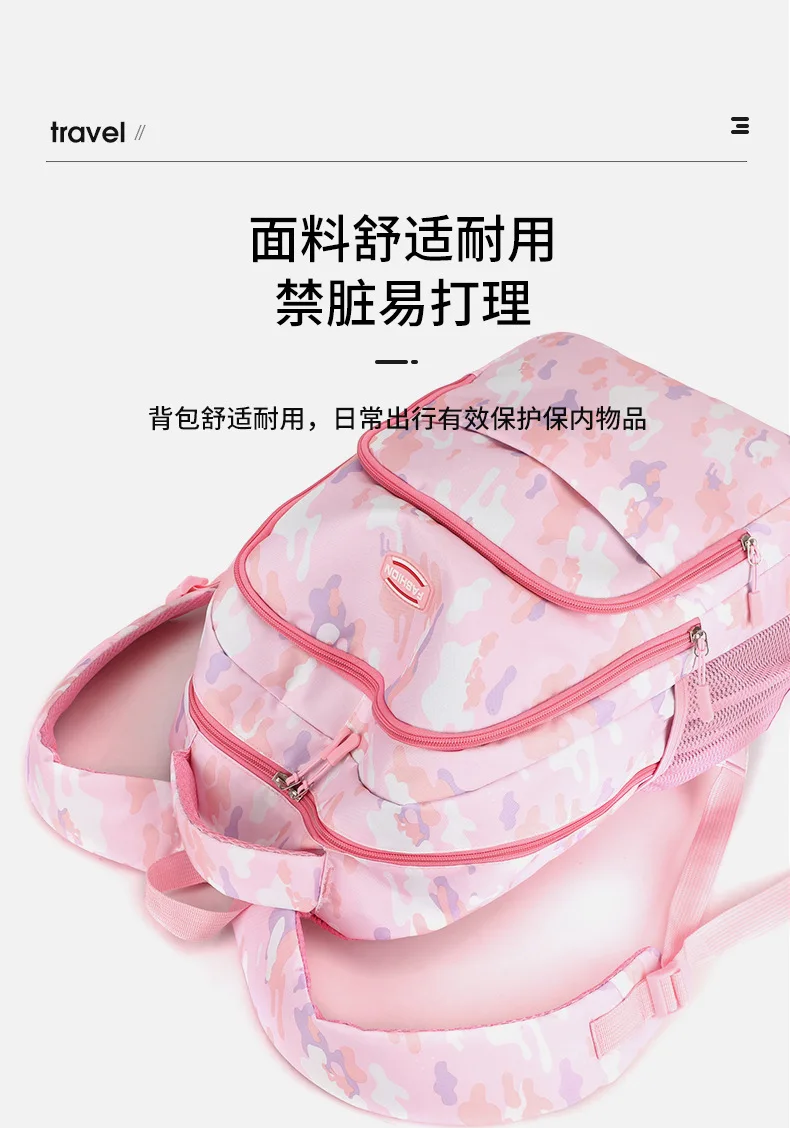 Grundschulrucksack für Jungen und Mädchen, modischer Rucksack, trendige Mittelschulreise, doppelte Umhängetaschen im Angebot 2026 – Detail 11