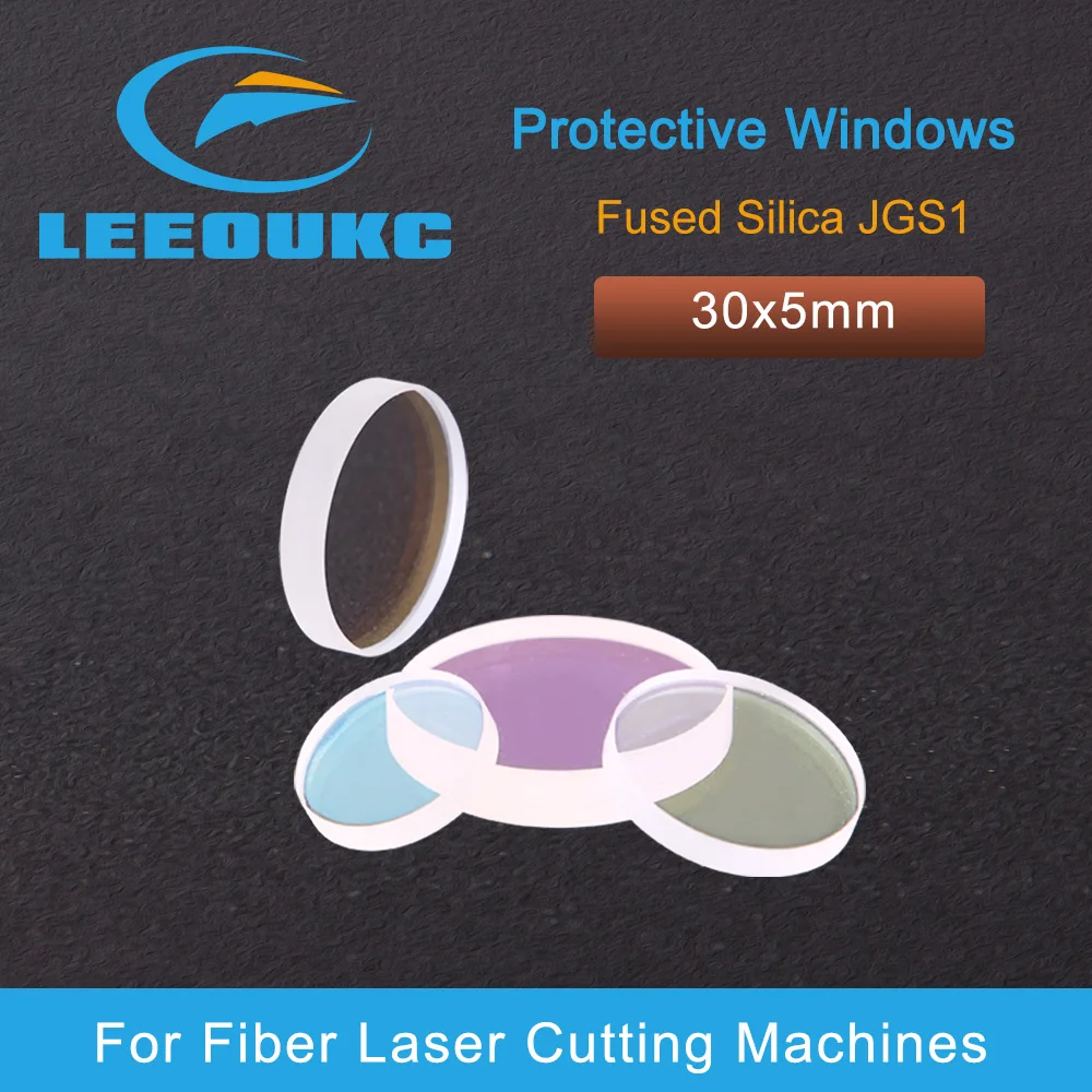 LEEOUKC Fiber Laser Head protection Lens Mirrors /protective windows 30*5mm Fused silica P0795-1201-00001 Used For WSX/HPSSL |
