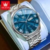 OLEVS 3663 Men Watch Fashion Business Roman Scale Luminous Waterproof Double Calendar Men Quartz Watch Top Luxury Brand Watch 3