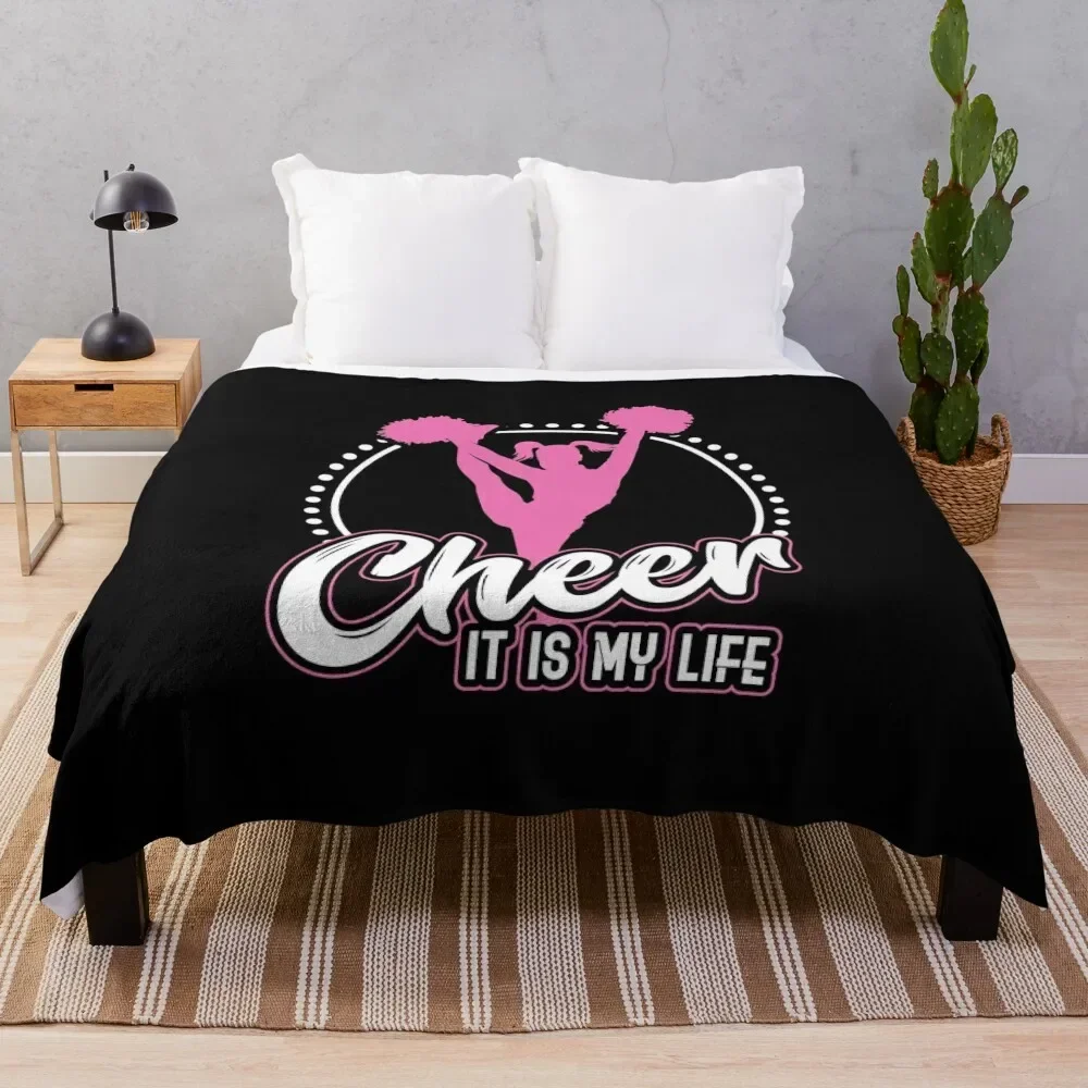 

Cheerleader Cheerleading Gift Sport Hobby Throw Blanket Plaid on the sofa Blankets For Baby Blankets