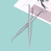 1Pcs Nail Pen Cleaning Comb Stainless Steel Eyelash Picking Stick with Comb Curling Eyelash Assistant Assisted Grafting Combing 6