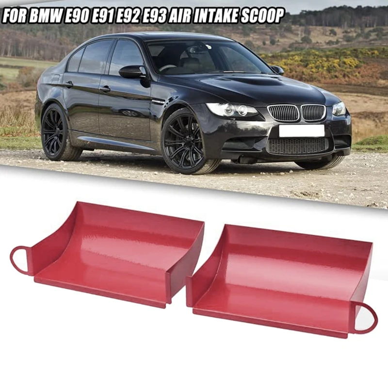 1 Pair Air Intake Scoop Car Dynamic Air Scoops For Bmw E90 91 E92 E93