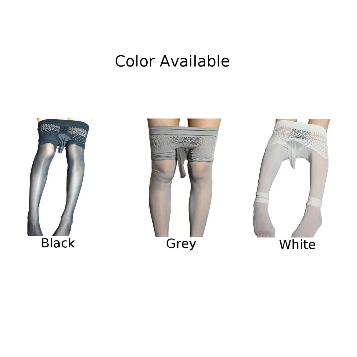 Sexy Men Sissy Pantyhose Close Sheath Fishnet Stockings Sheer Mesh Transparent Underwear Hollow Out Tights Pants Gay Erotic Wear