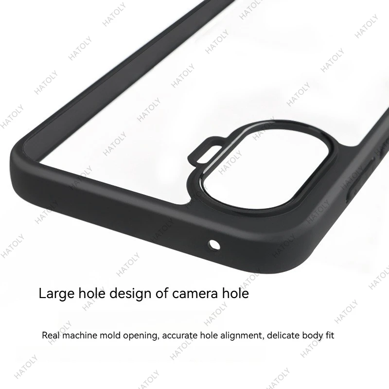 Transparent Black Frame Anti-Shockproof TPU Case for Xiaomi Poco F7 Series