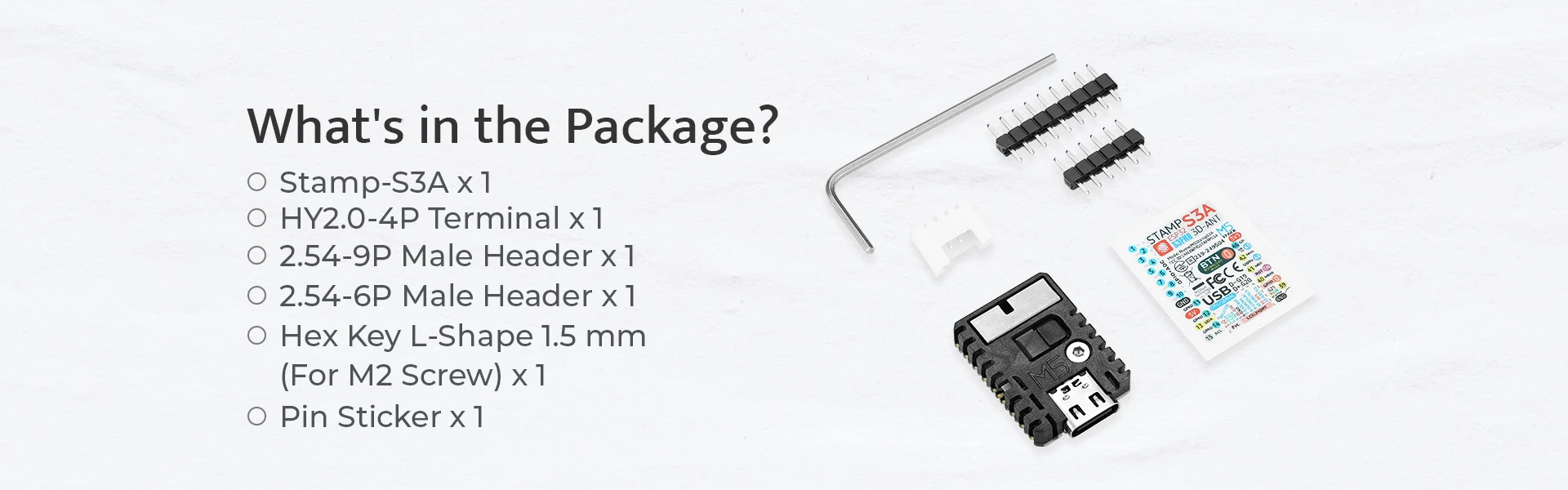 Official M5stampS3A ESP32-S3FN8 Module