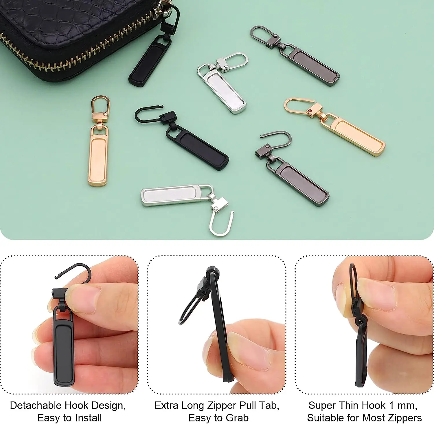 Zipper Pull Leather Zipper Pull Purse Zipper Pulls Coat 