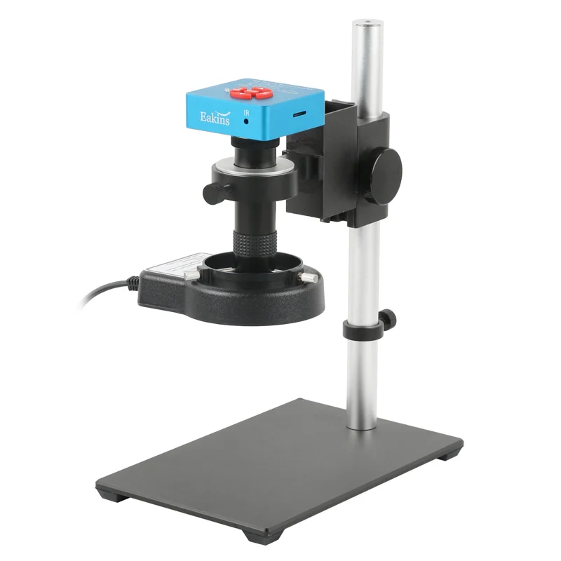 55Mp 4K 1080P Hdmi Usb Tf Storage Video Microscope Zoom C Mount Lens Industriale Pcb Saldatura Telecamera Di Registrazione Verificata