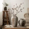 Retro New Chinese Pottery Pot Wabi-sabi Wind Decoration Ornament Flower Arrangement Hydroponic Ceramic Vase 1