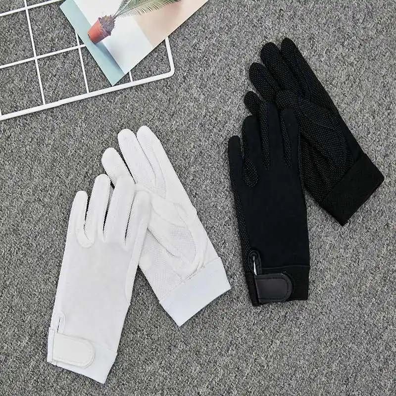 New Equestrian Horses Glove Horse Riding Gloves Lightweight Breathable Anti Slip Bike Full Finger Sports Gloves for Men Women