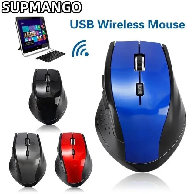 Souris de jeu sans fil Mini 1200DPI portable ultra-mince de voyage