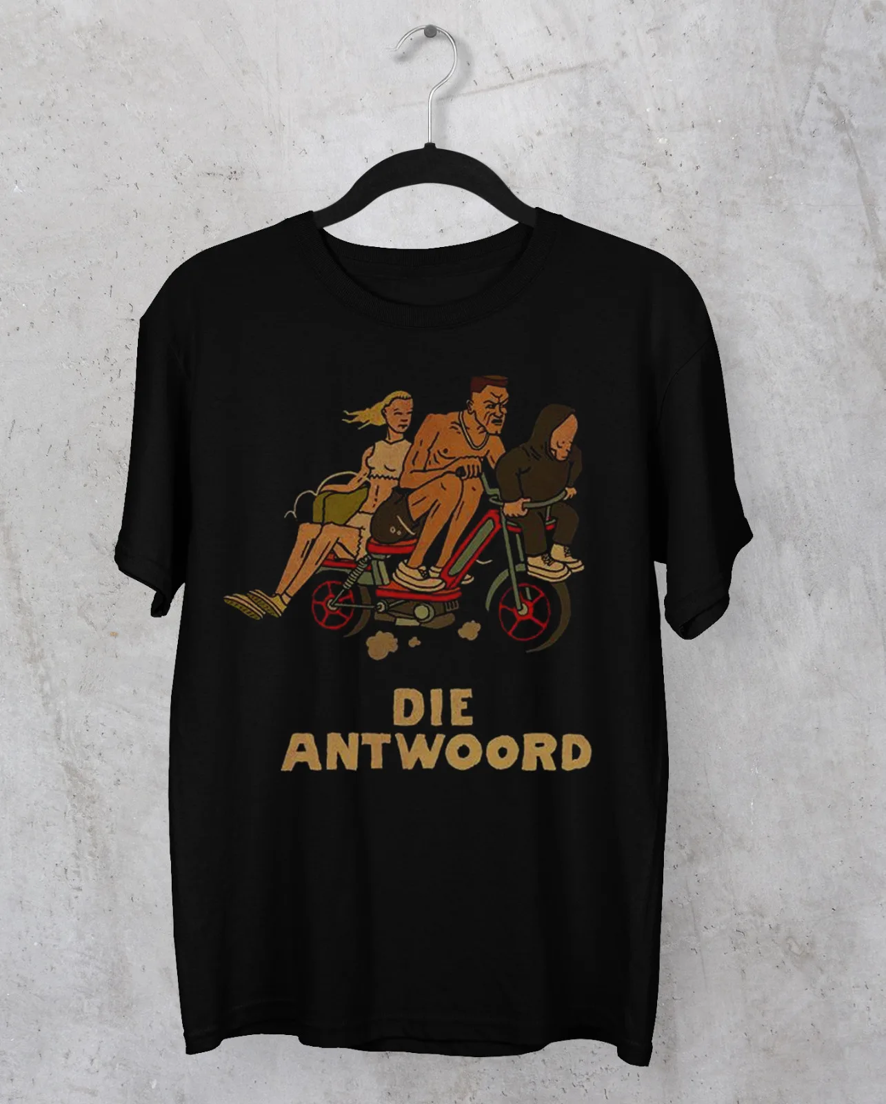 Die Antwoord Band Artwork Divertente T-Shirt Nera Manica Corta Tutte Le Taglie 1 Pt955