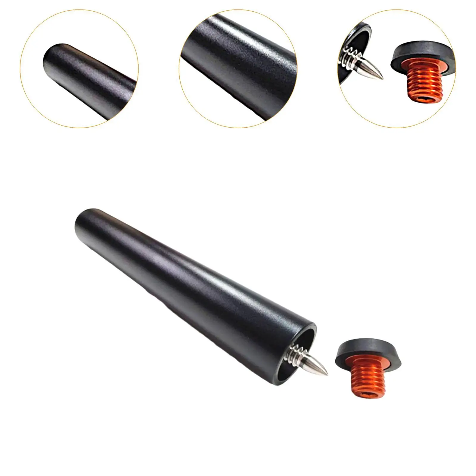 Pool Cue Extender Billiard Snooker Cue Extension Aluminum Alloy Billiard Holder Billiards Cue Extension for Snooker Athlete