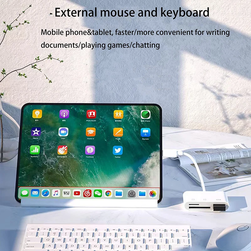 Card Reader 3 In 1 USB SD TF For iPhone iPad