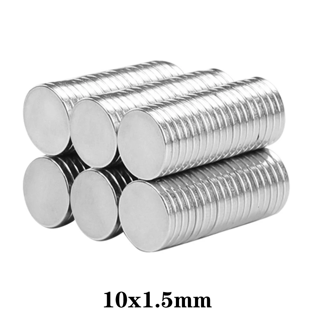 10x1.5 Rare Earth Magnets Diameter 10x1.5mm Small Round Magnets 10mmx1.5mm Permanent Neodymium 10*1.5 20~600PCS neodymium magnets round magnets