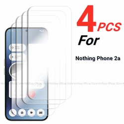 Premium Tempered Glass Screen Protector (Set of 2/4) - Full Coverage, High - Definition Clarity, Bubble - Free Installation - Nothing Phone 2a (2PCS Tempered Glass)
