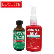 

50ml Loctite Cylindrical Parts Retaining Glue 609 High-strength Bearing Rotor Seal Anti-loose Retaining 7649 Fast Curing Agent