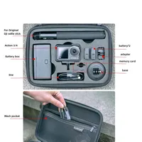 Portable Case PU Waterproof Bag Charger Battery Base Selfie Stick Storage Handbag for DJI Osmo Action 4 /3 Camera Accessories 2
