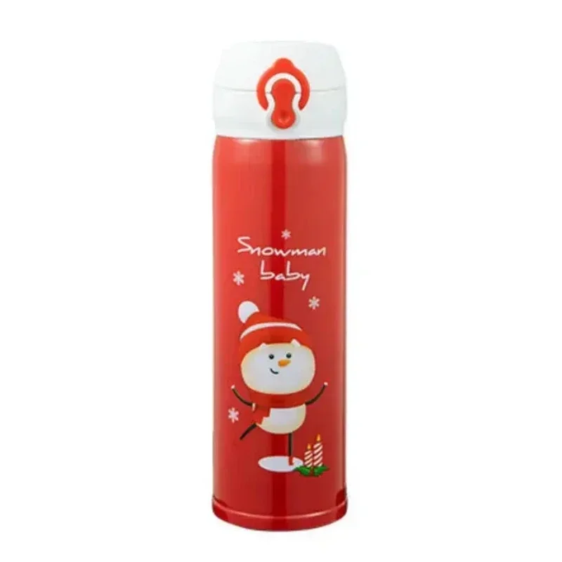 Stainless Steel Christmas Thermos Cup with Lid