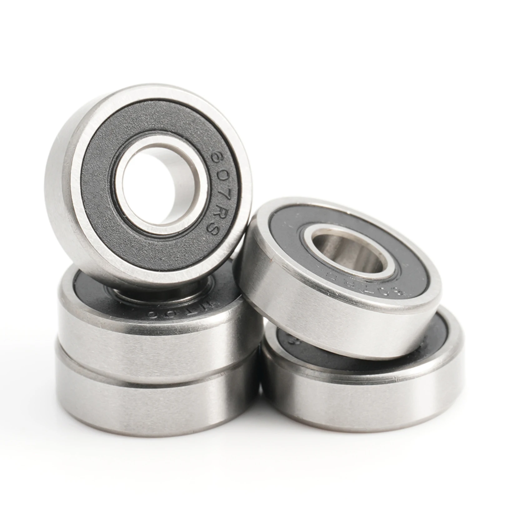 607rs 10pcs 7x19x6 Mm Abec-1 Miniature 607rs Ball Deep Groove 607-2rs Miniature Rubber Sealed