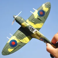 20*18CM  Assemble Fighter Model Toys Building Tool Sets Combat Aircraft Diecast War-II BF-109 Hurricane Spitfire Pirate Military 1