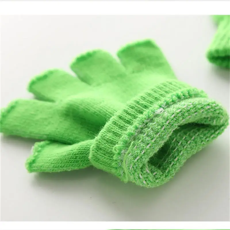 للجنسين قفازات سوداء نصف الاصبع أصابع ، قفازات صوف...