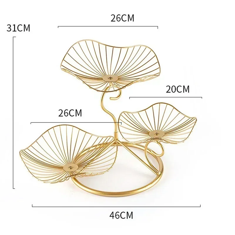 

Металлическая Корзина Threetier для украшения фруктов