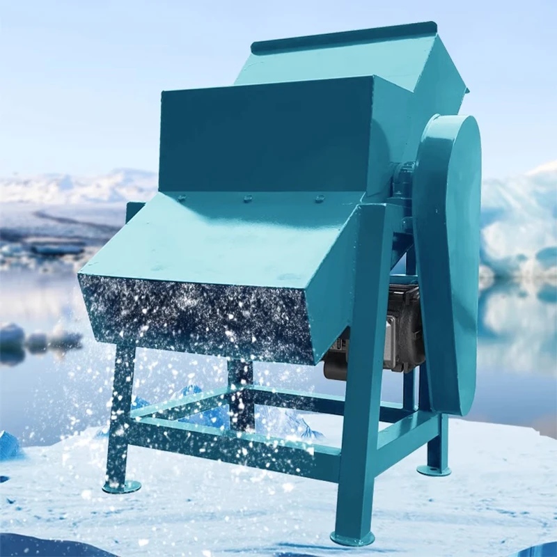 Tritaghiaccio Commerciale Su Larga Scala 100 Kg/Min Ice Cube Crusher Tavolo Da Ghiaccio Industriale Ad Alta Potenza Per Frutti Di Mare Con Ghiaccio Tr