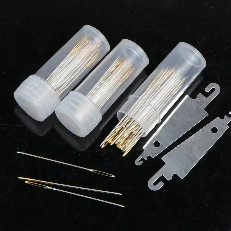 30pcs Cross Stitch Needles Gold Tail Blunt Embroidery Needlework Tools